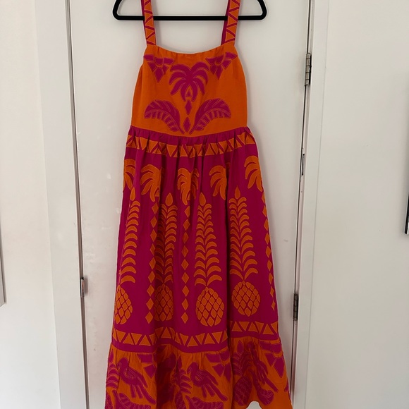 Farm Rio Pineapple Love cutout dress size large NWT - Picture 2 of 5